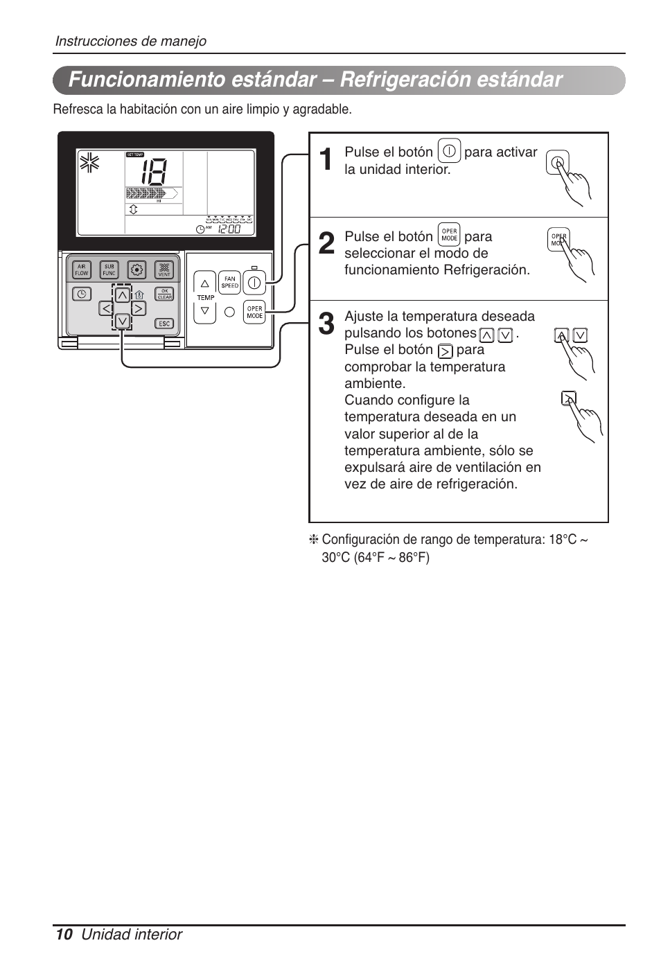 Funcionamiento estándar – refrigeración estándar | LG MT11AH User Manual | Page 82 / 685