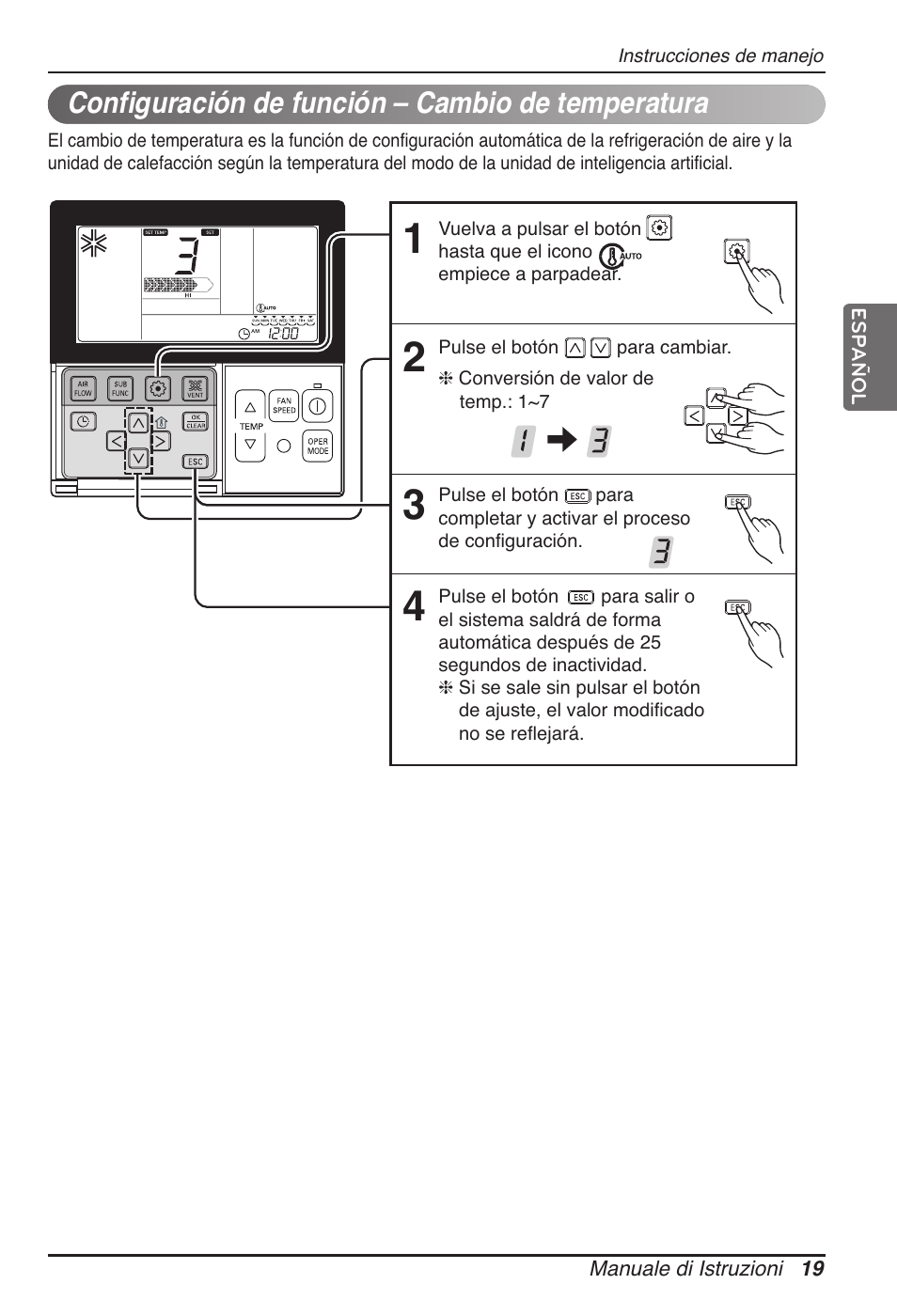 Configuración de función – cambio de temperatura | LG MT11AH User Manual | Page 91 / 685