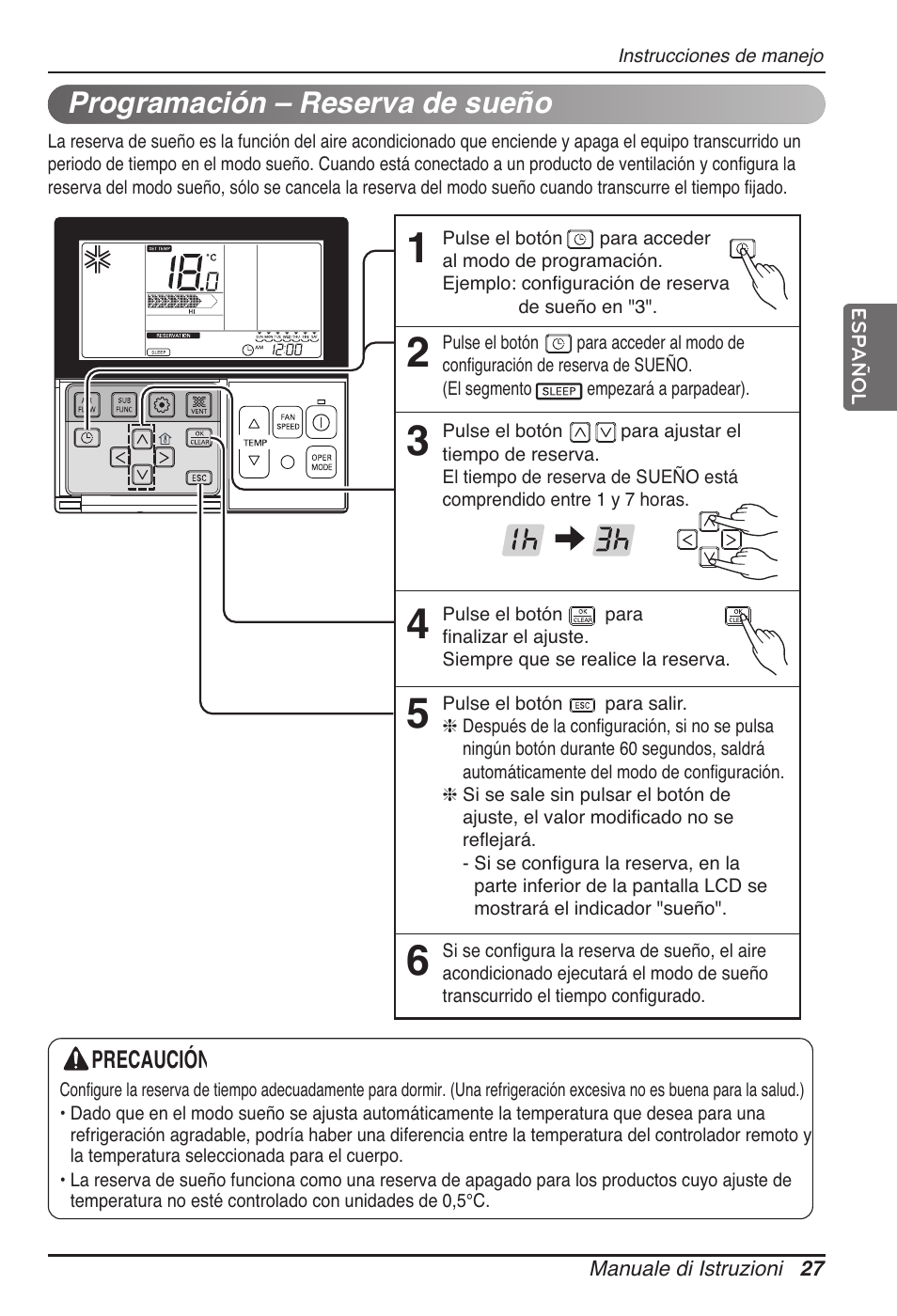 Programación – reserva de sueño | LG MT11AH User Manual | Page 99 / 685