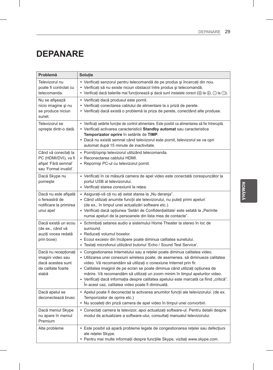 Depanare | LG 55EA970V User Manual | Page 235 / 544