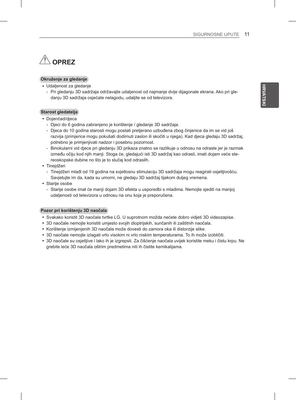 Oprez | LG 55EA970V User Manual | Page 397 / 544