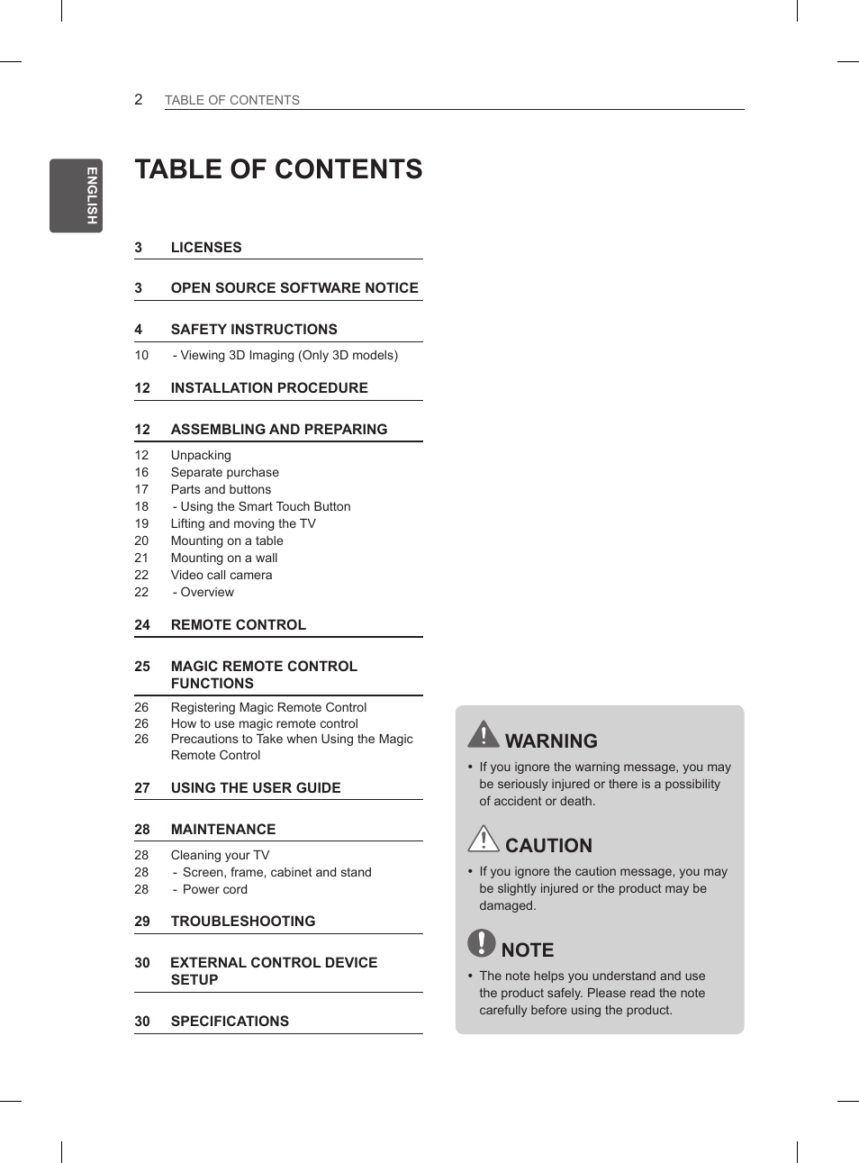 LG 55EA970V User Manual | Page 58 / 544