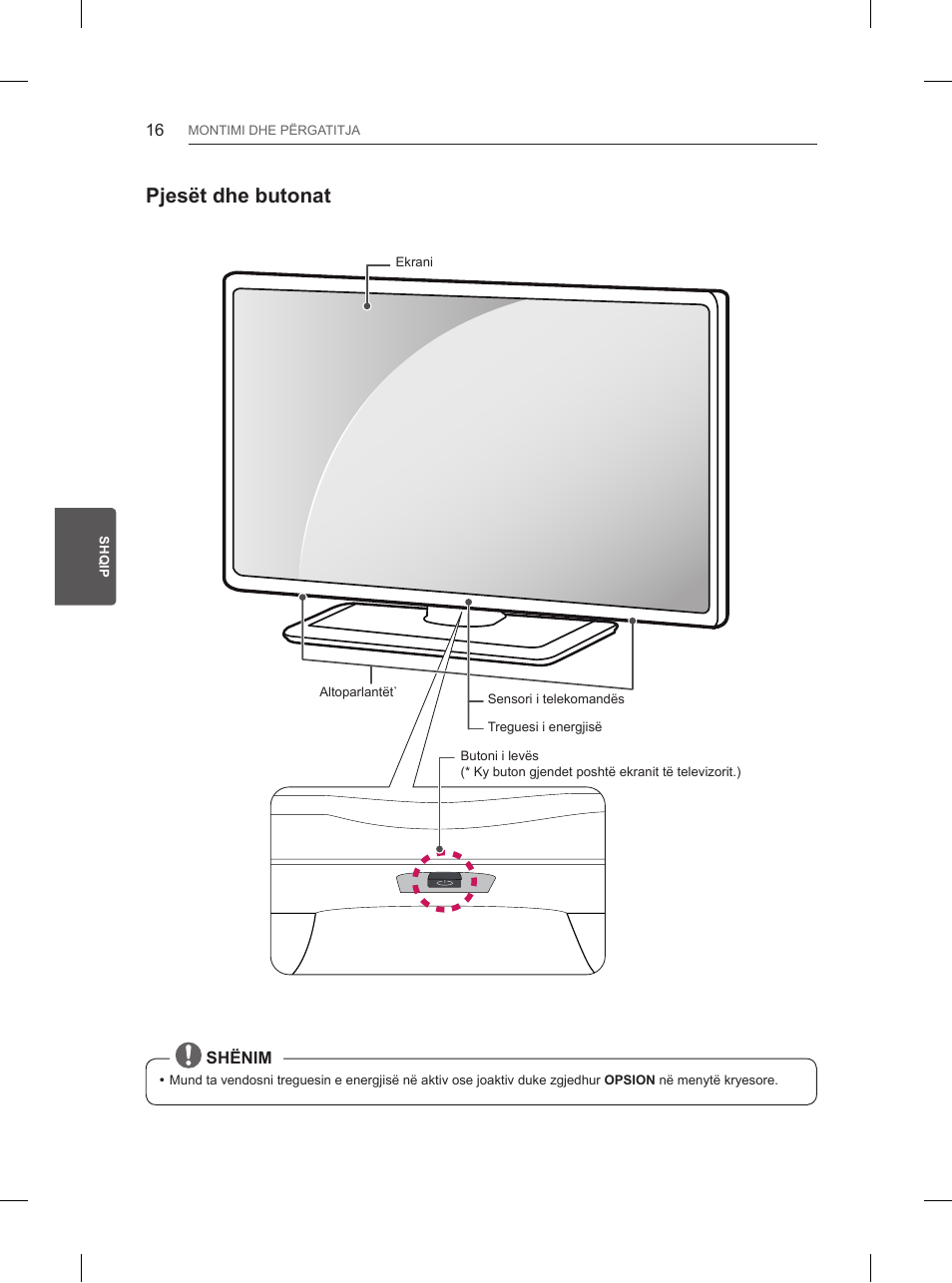 Pjesët dhe butonat | LG 50PB660V User Manual | Page 355 / 447