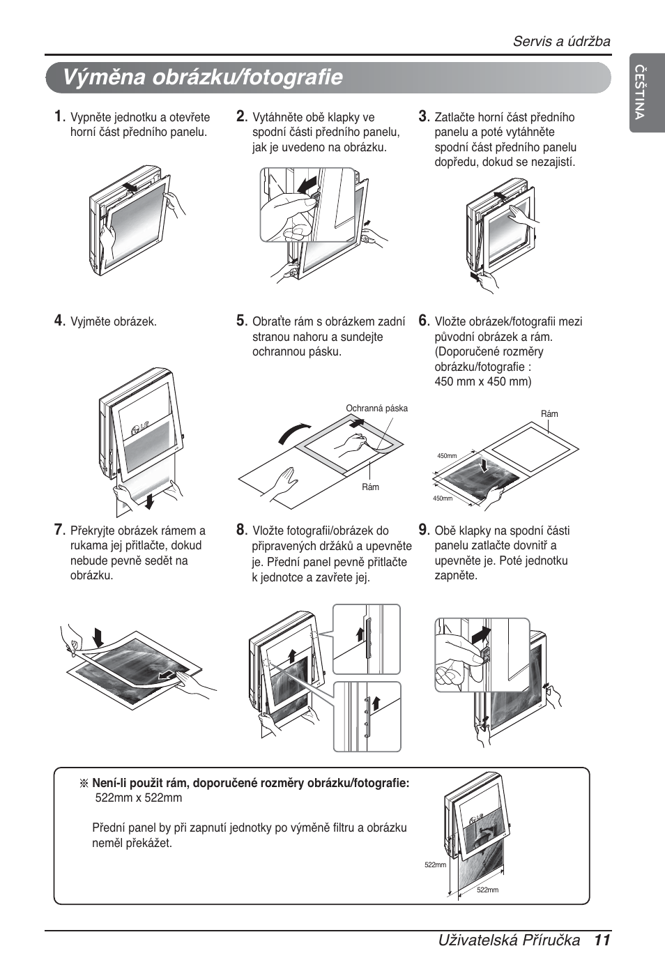 Výměna obrázku/fotografie | LG ARNU09GSFE2 User Manual | Page 151 / 239