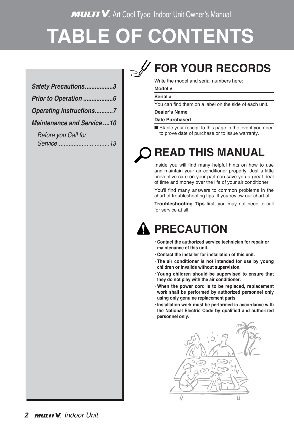 LG ARNU09GSFE2 User Manual | Page 2 / 239