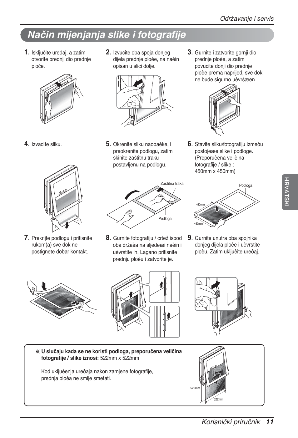 Način mijenjanja slike i fotografije | LG ARNU09GSFE2 User Manual | Page 207 / 239