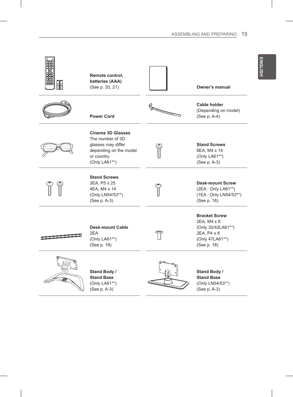 LG 37LN540B User Manual | Page 20 / 439