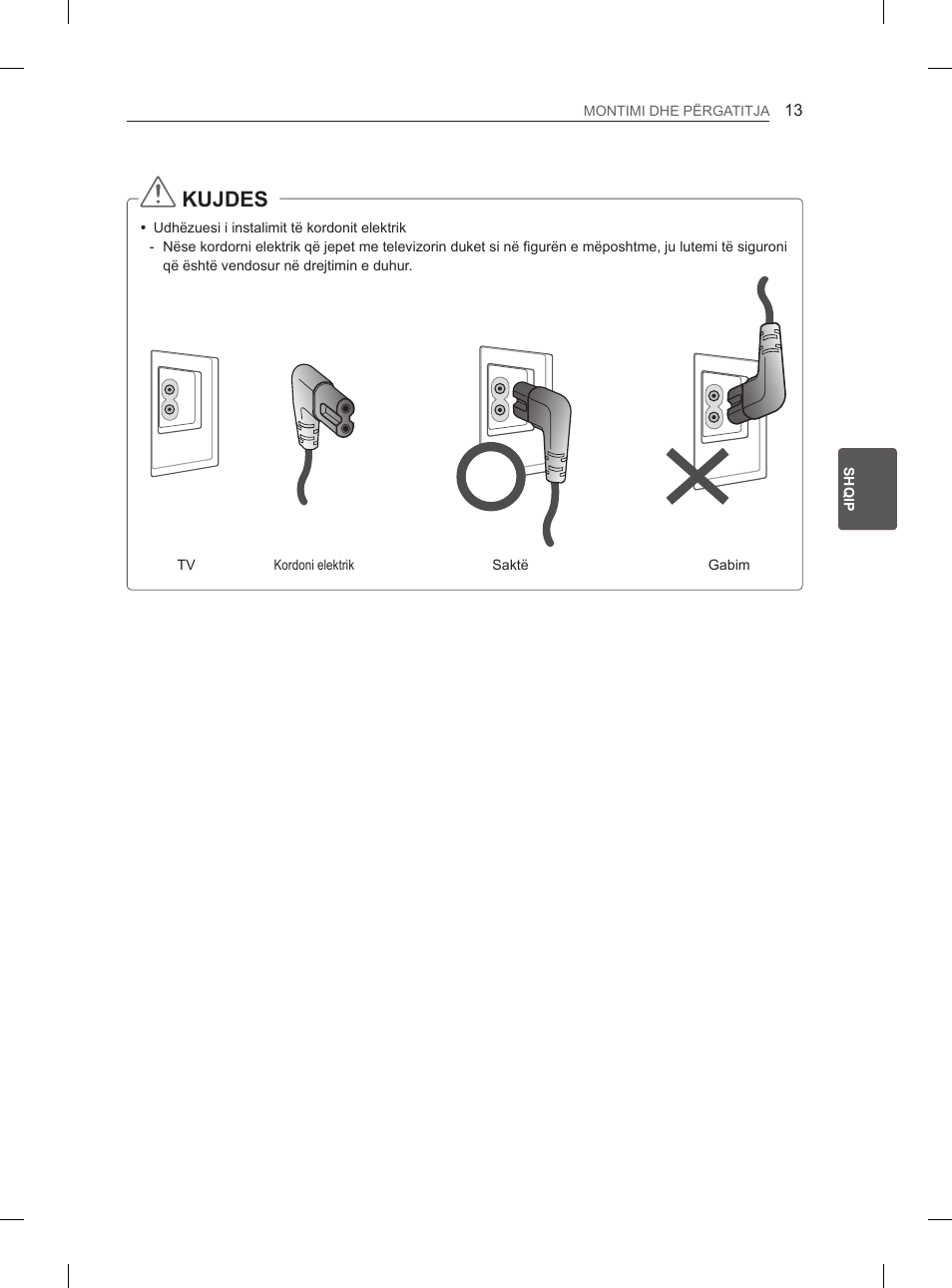 Kujdes | LG 42LS3400 User Manual | Page 307 / 397