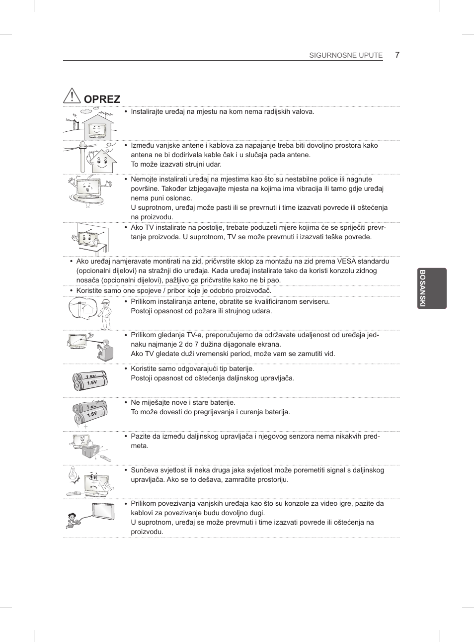 Oprez | LG 42LS3400 User Manual | Page 323 / 397