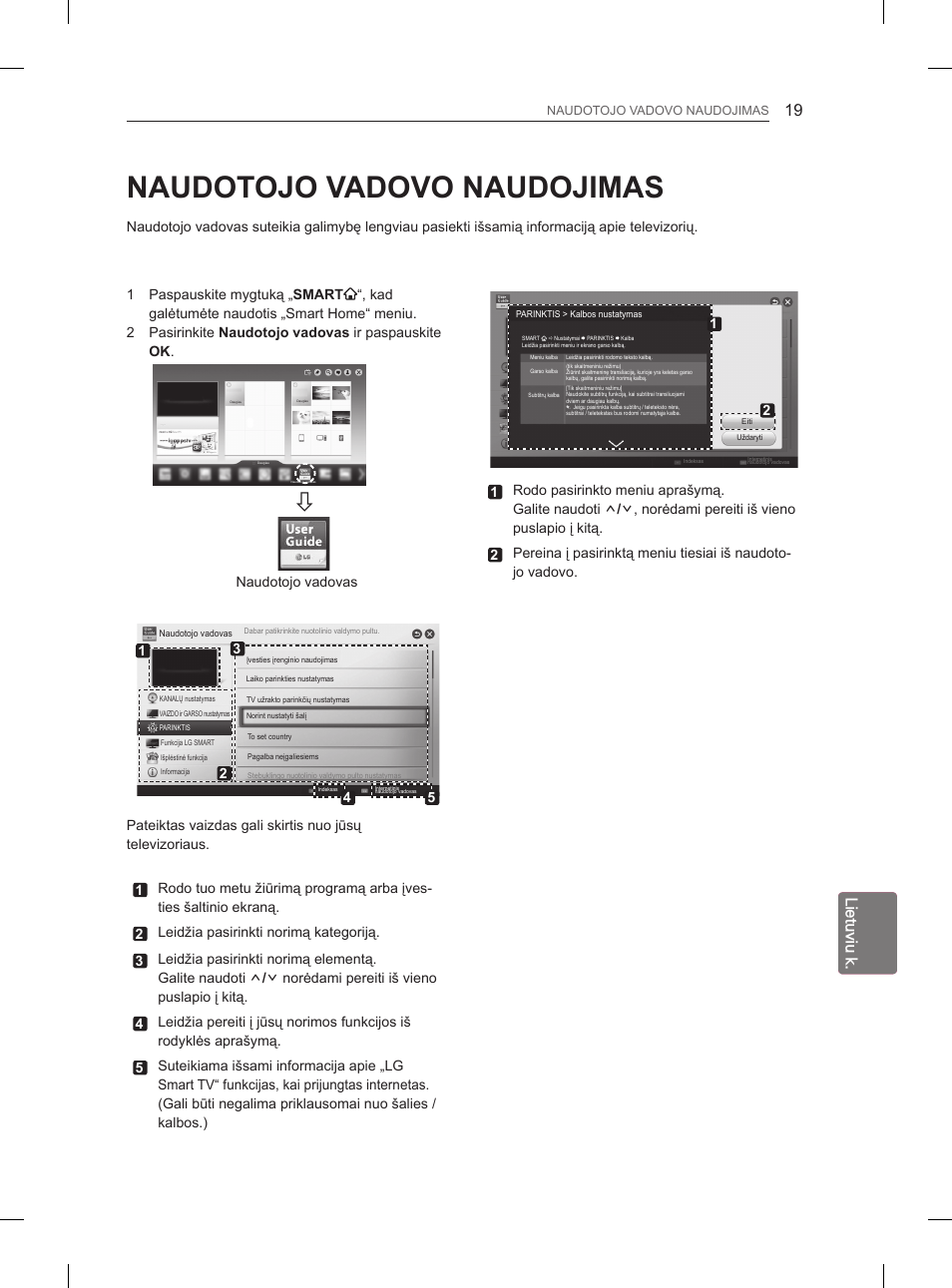 Naudotojo vadovo naudojimas, Lietuviu k, Naudotojo vadovas | LG 29LN460R User Manual | Page 202 / 415