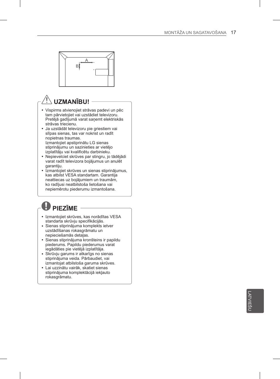 Uzmanību, Piezīme | LG 29LN460R User Manual | Page 222 / 415