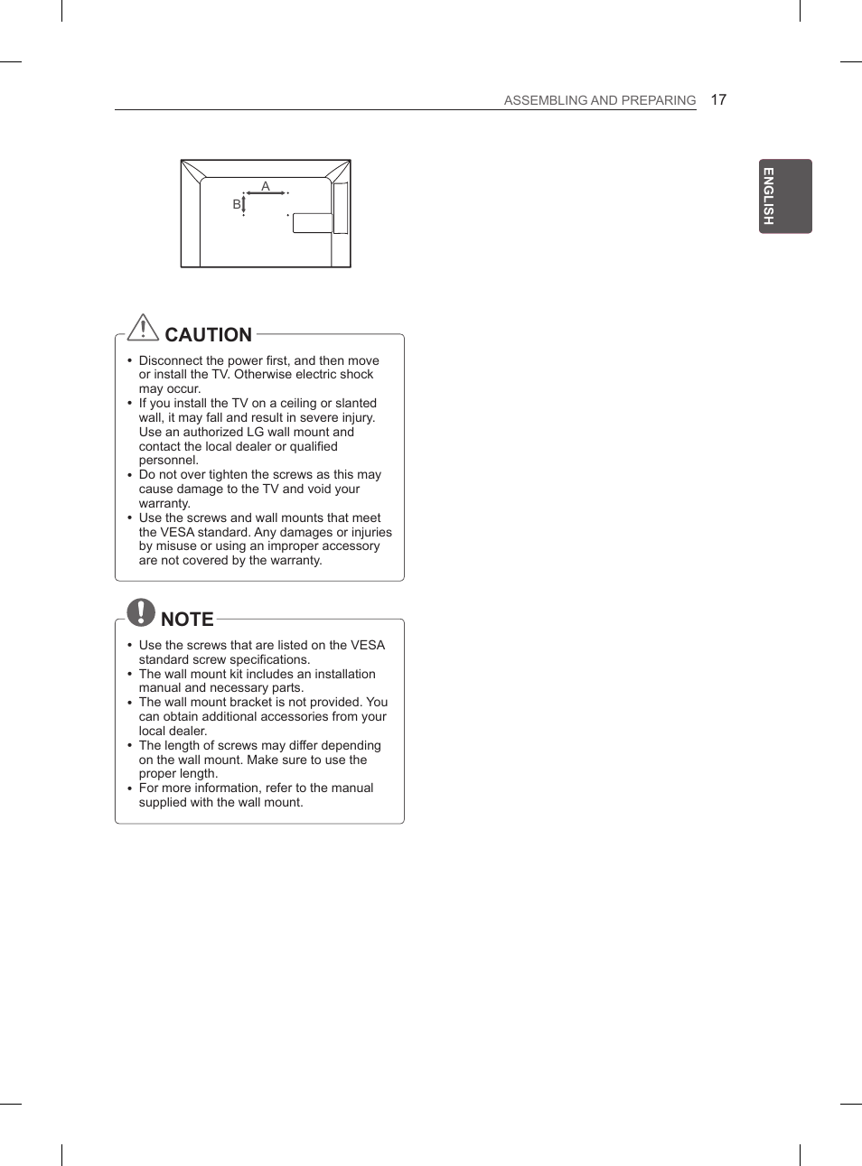 Caution | LG 29LN460R User Manual | Page 24 / 415