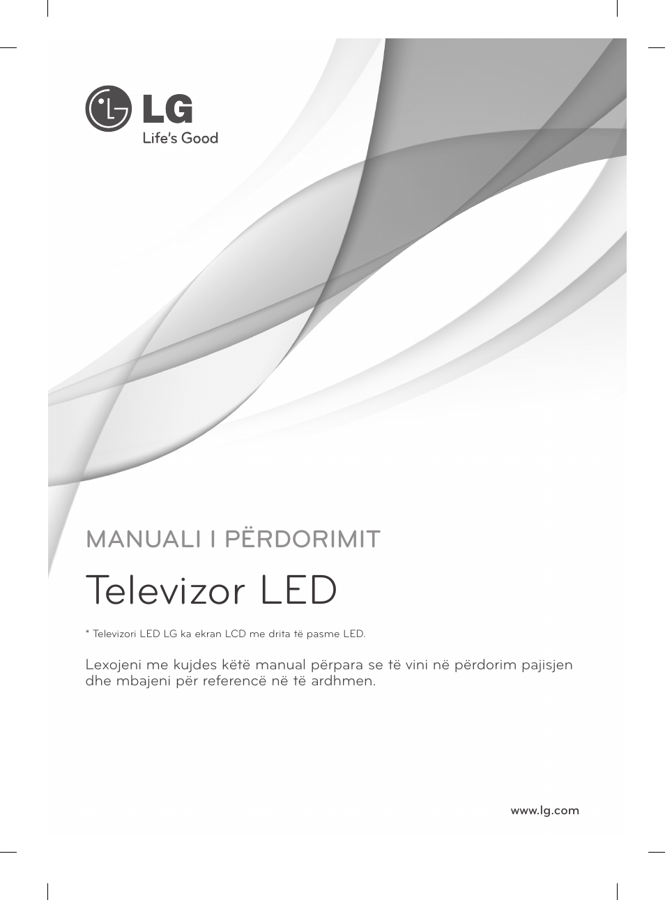 Mfl67861602_alb, Televizor led, Manuali i përdorimit | LG 29LN460R User Manual | Page 272 / 415