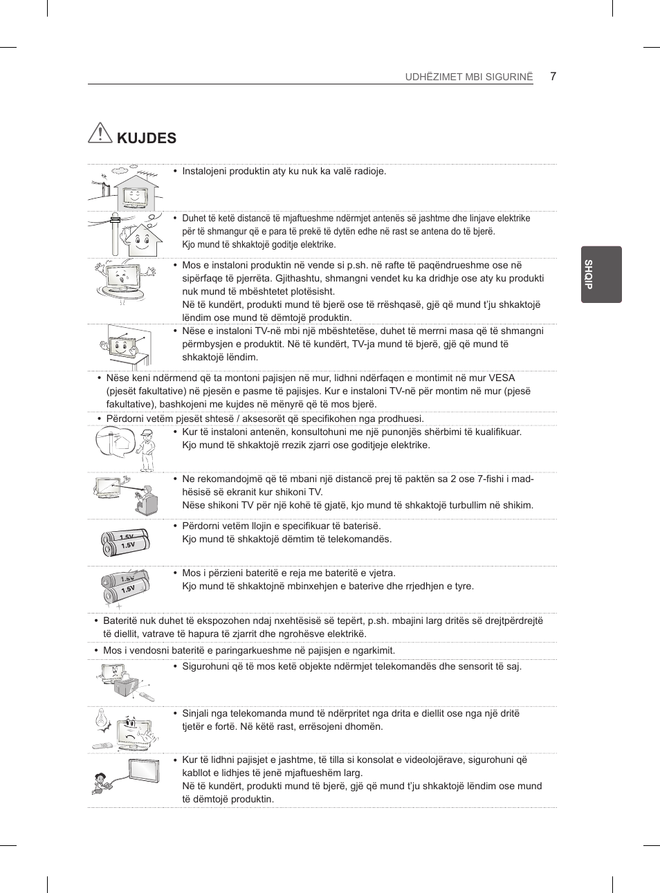 Kujdes | LG 29LN460R User Manual | Page 278 / 415