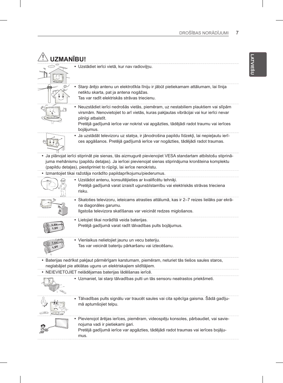 Uzmanību | LG 65LA970V User Manual | Page 346 / 559