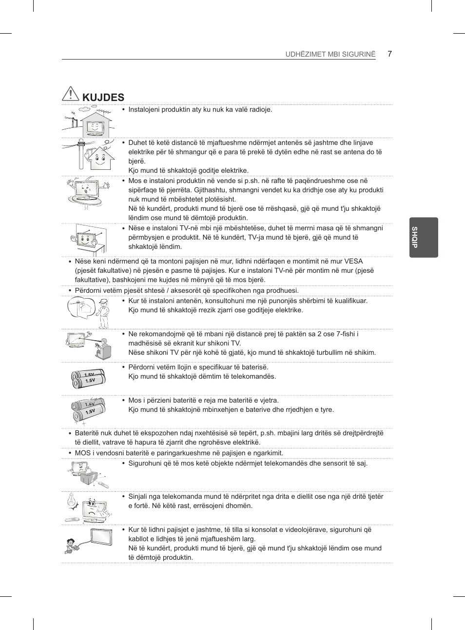 Kujdes | LG 65LA970V User Manual | Page 436 / 559