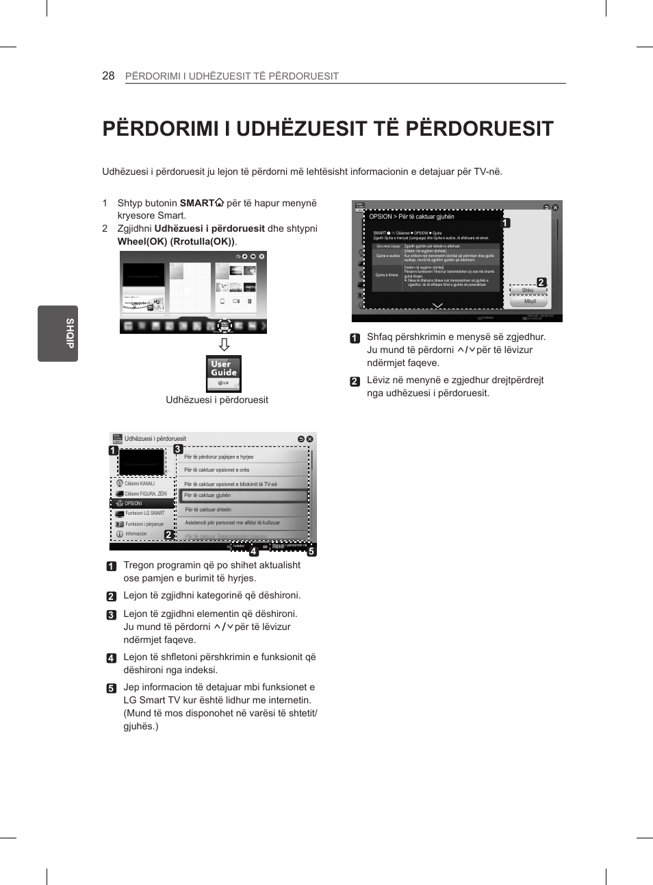 Përdorimi i udhëzuesit të përdoruesit, 28 përdorimi i udhëzuesit të, Përdoruesit | LG 65LA970V User Manual | Page 457 / 559