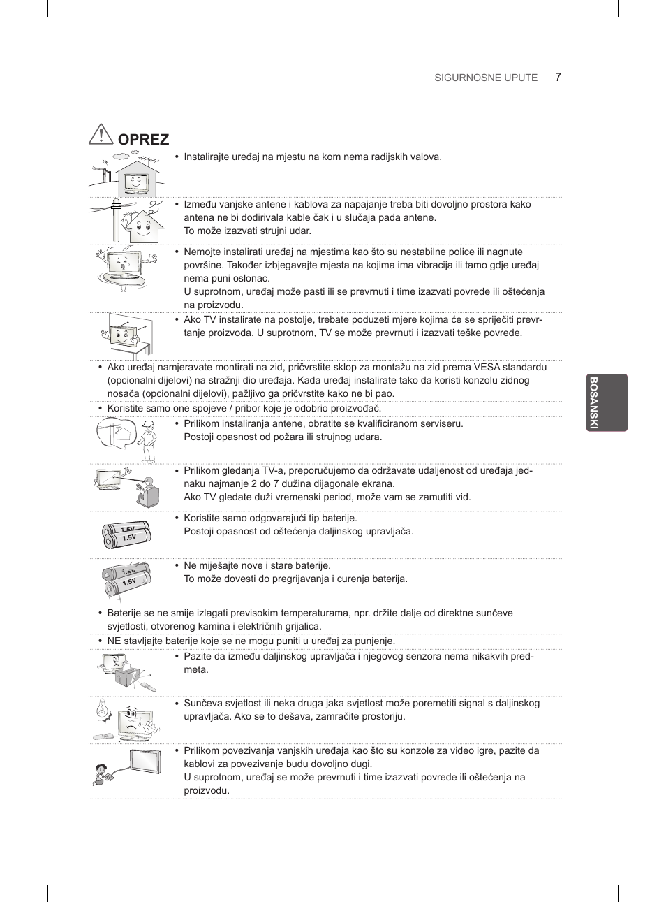 Oprez | LG 65LA970V User Manual | Page 466 / 559