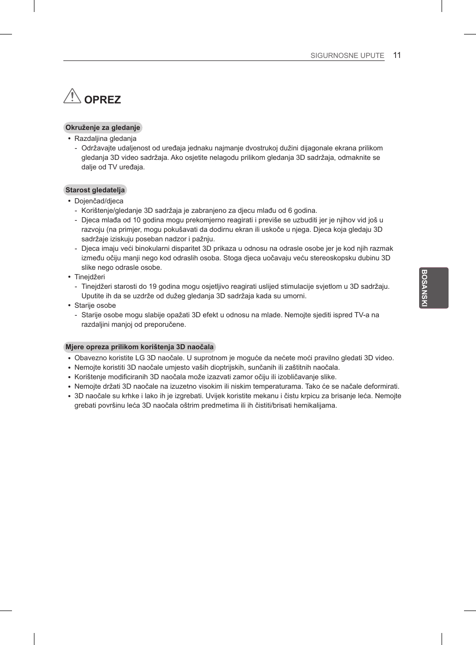 Oprez | LG 65LA970V User Manual | Page 470 / 559