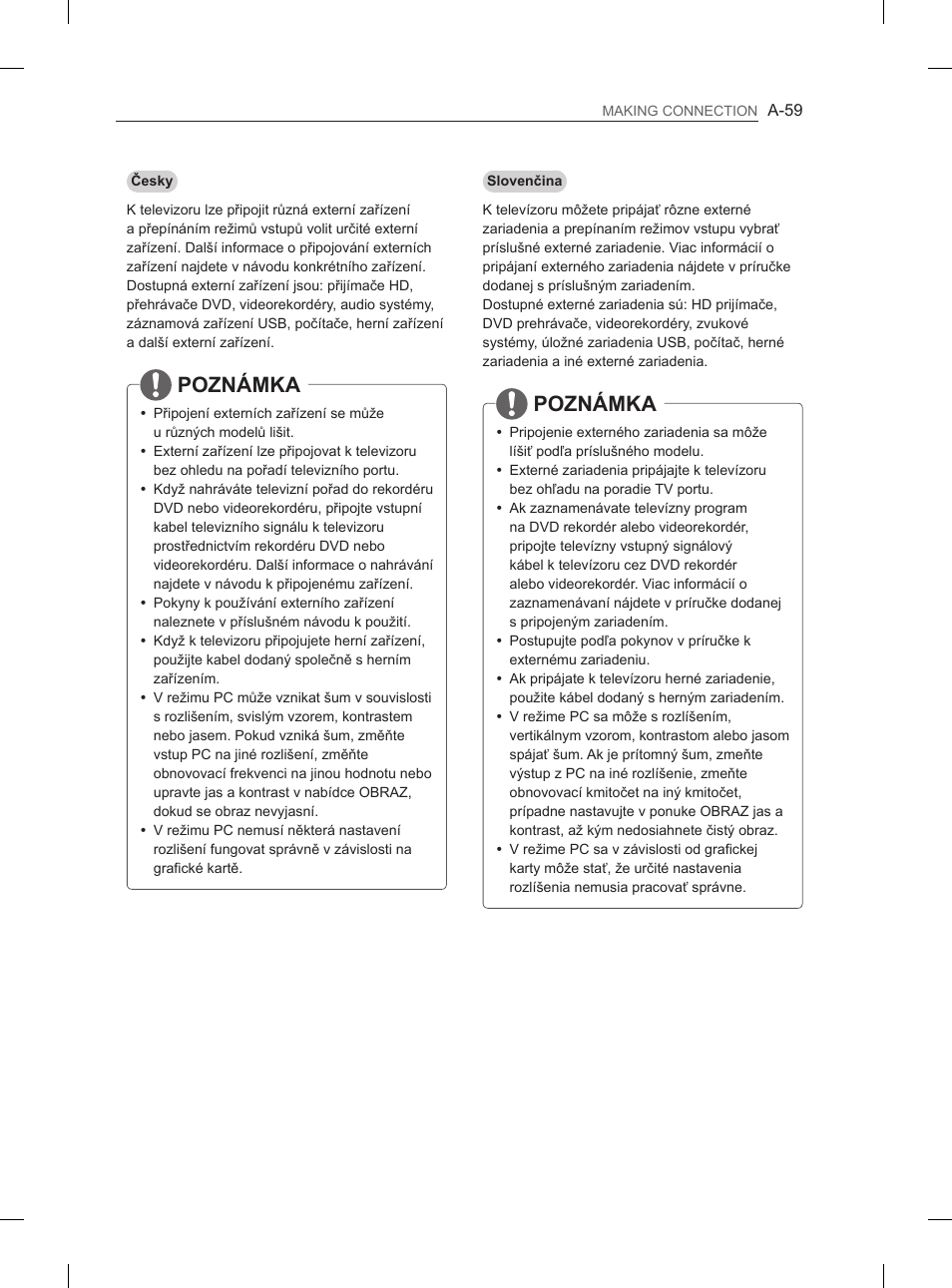 Poznámka | LG 65LA970V User Manual | Page 62 / 559
