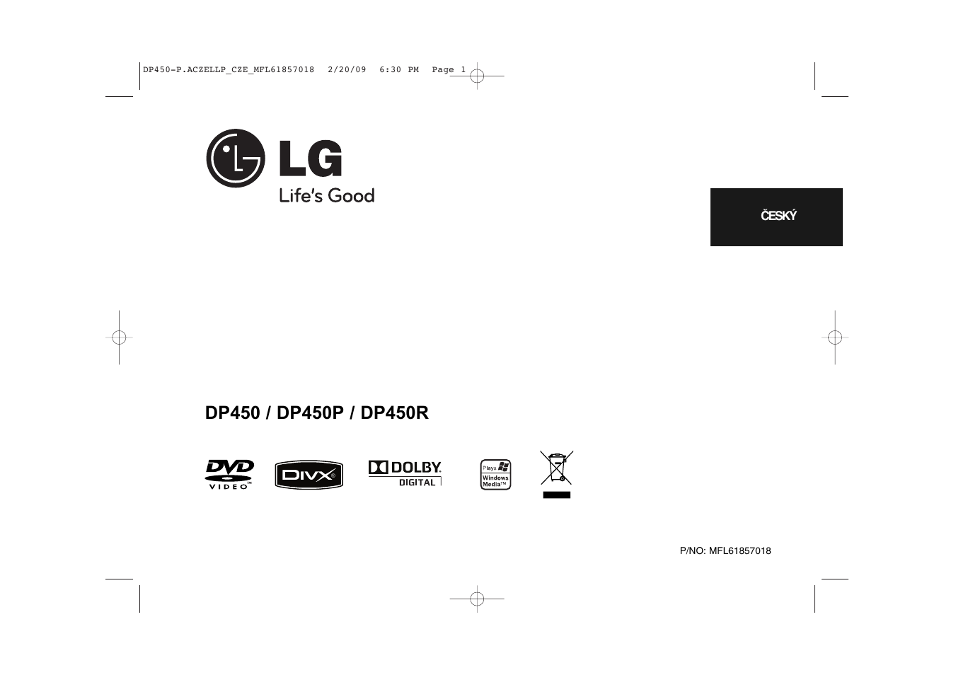 LG DP450P User Manual | Page 15 / 70