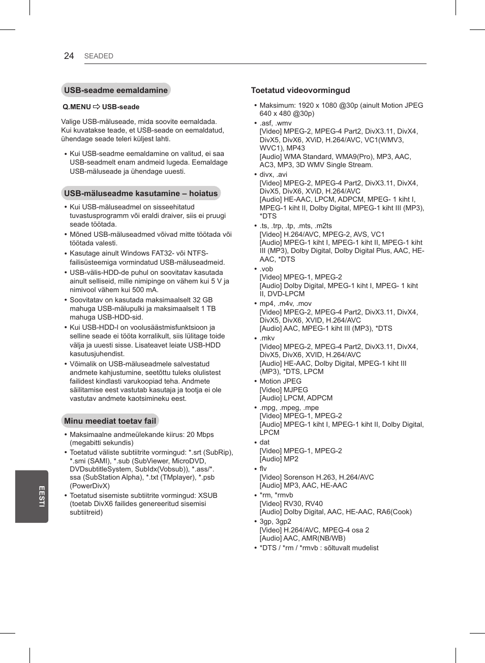 LG 47LB561V User Manual | Page 244 / 480