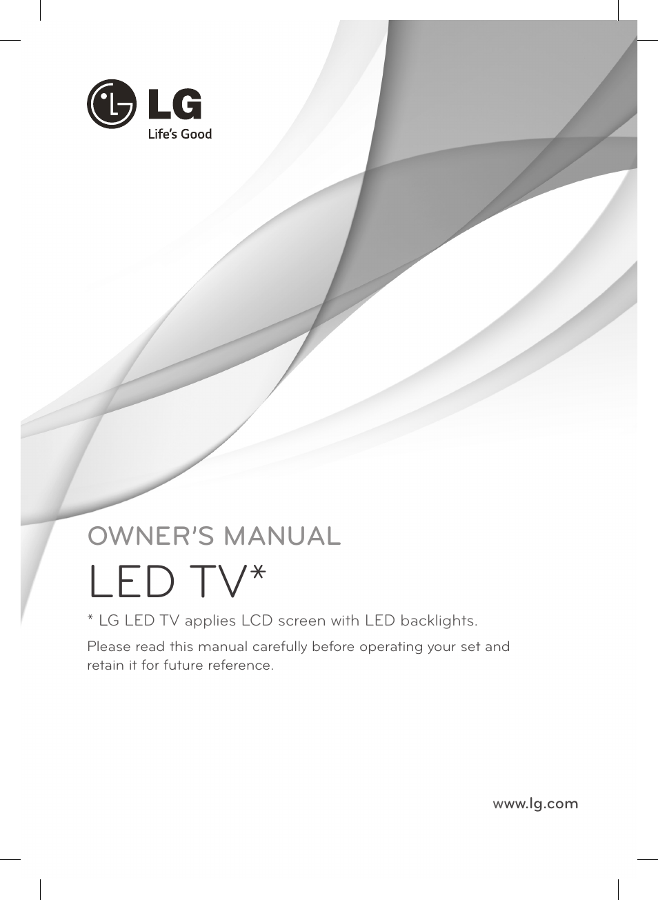 01_eng, Led tv, Owner’s manual | LG 47LB561V User Manual | Page 25 / 480
