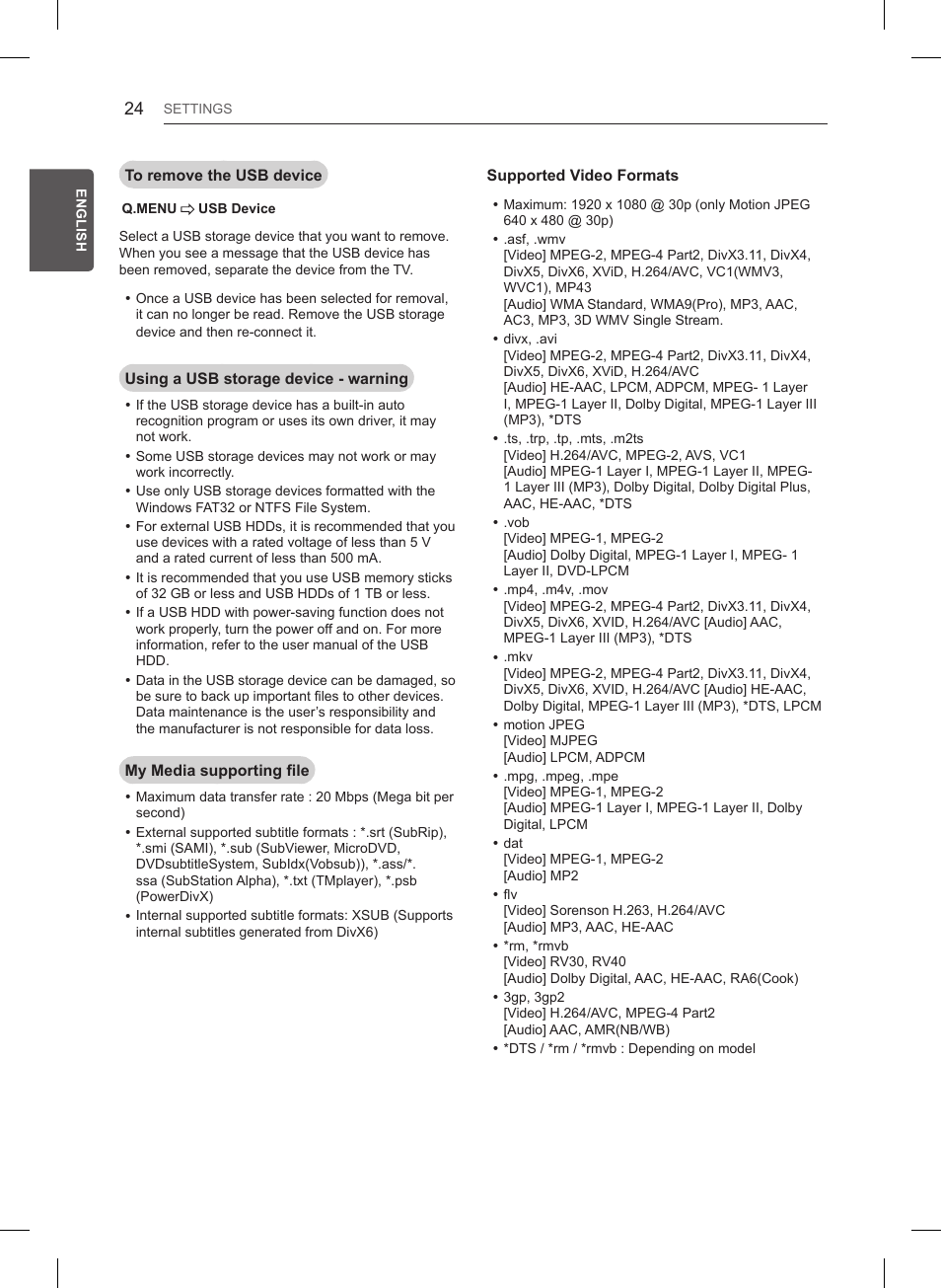 LG 47LB561V User Manual | Page 48 / 480