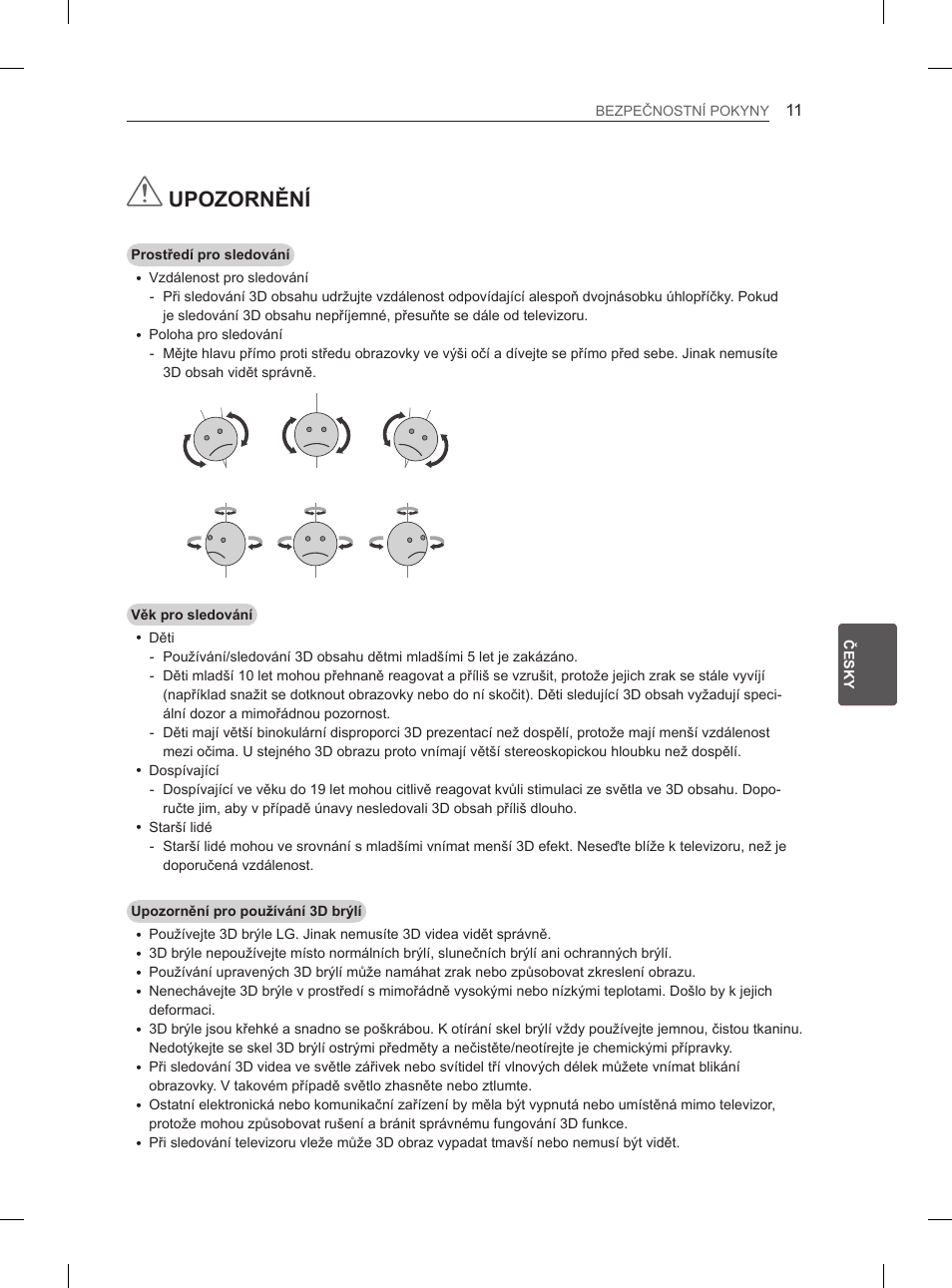 Upozornění | LG 50PM680S User Manual | Page 148 / 243