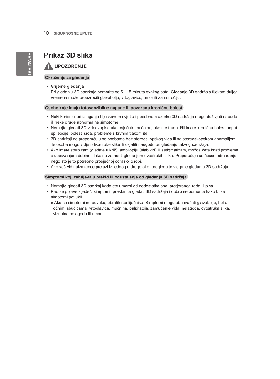 Prikaz 3d slika | LG 47LM960V User Manual | Page 334 / 488