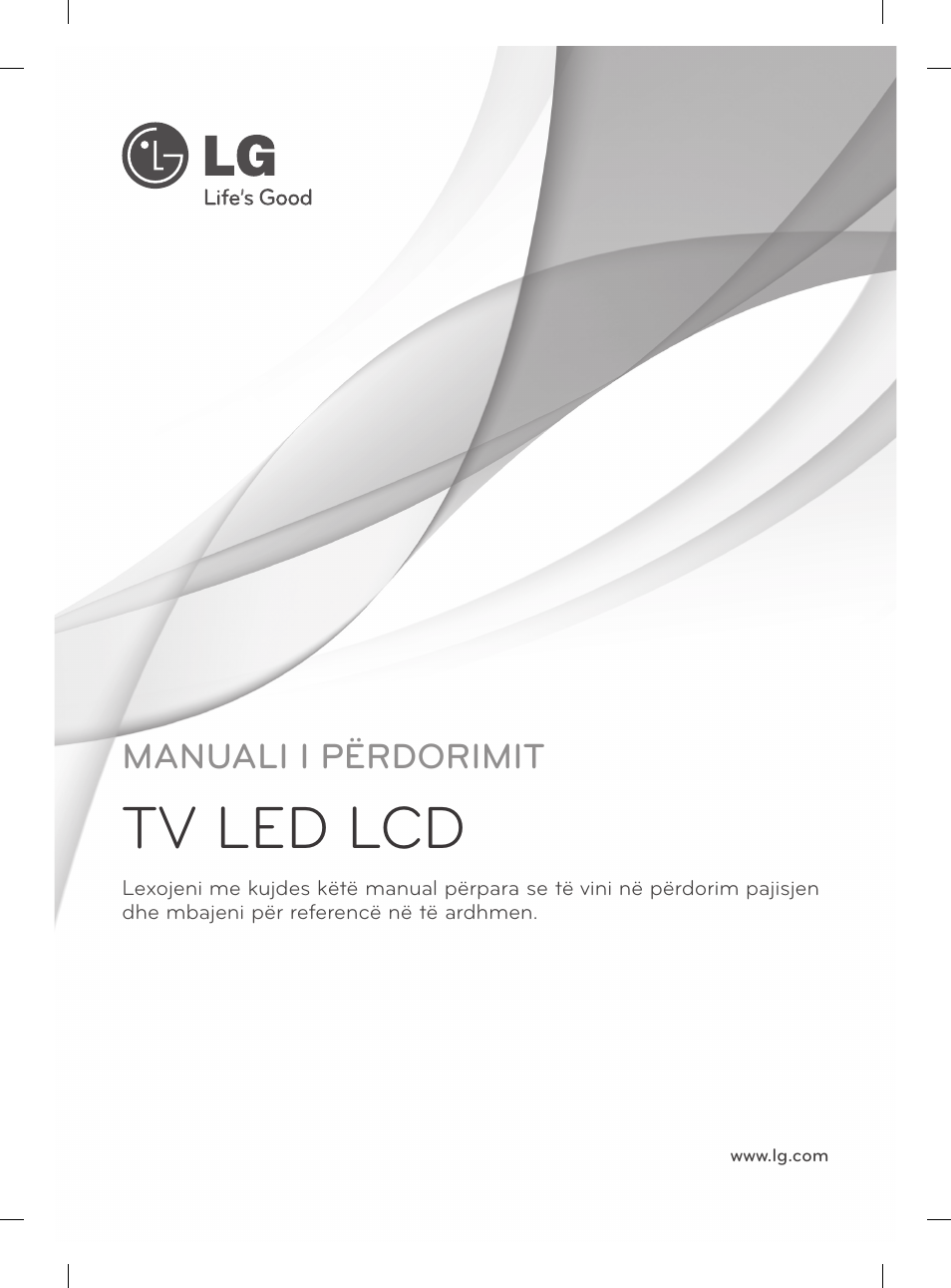 Tv led lcd, Manuali i përdorimit | LG 47LM960V User Manual | Page 351 / 488