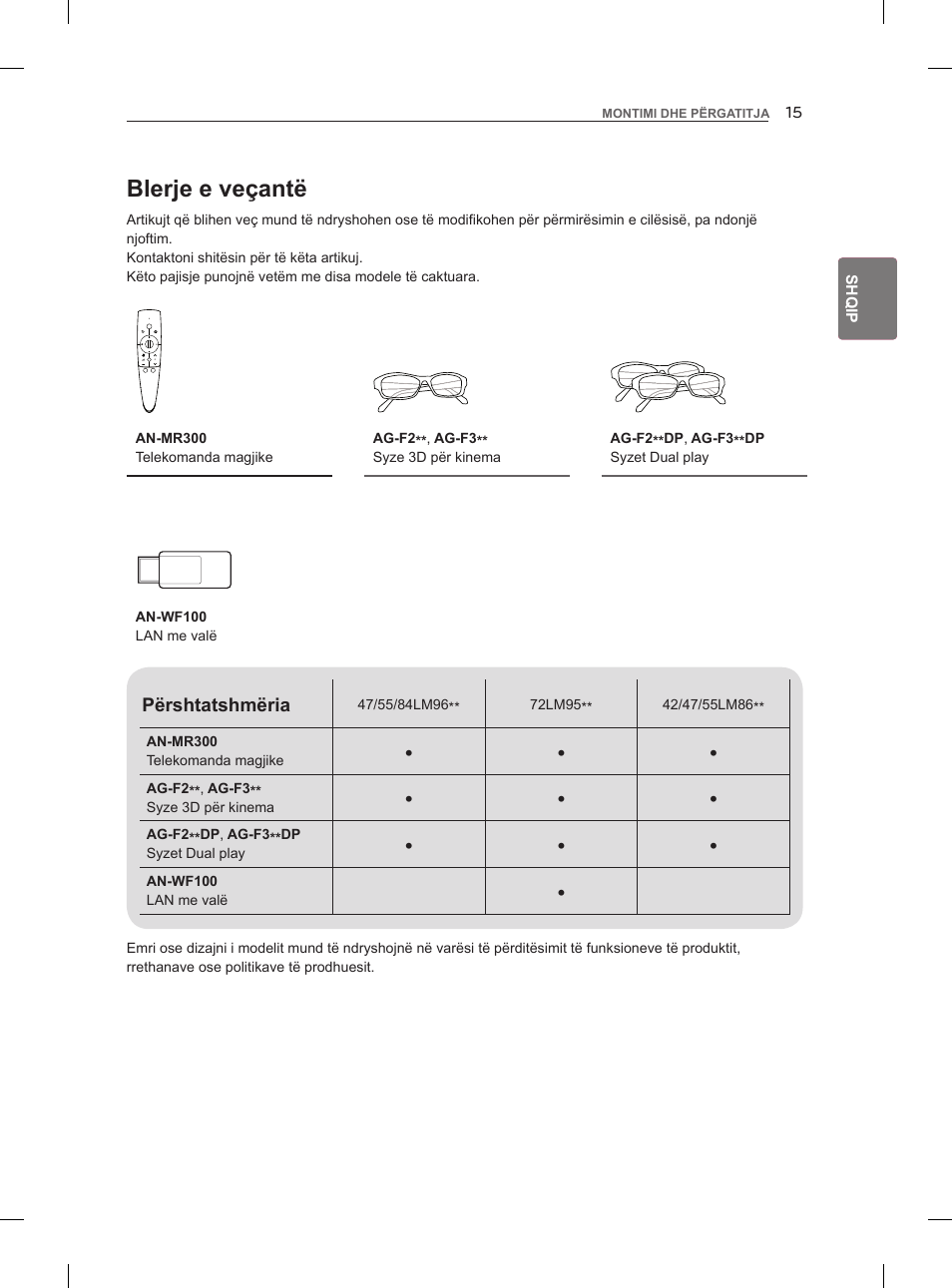 Blerje e veçantë | LG 47LM960V User Manual | Page 365 / 488