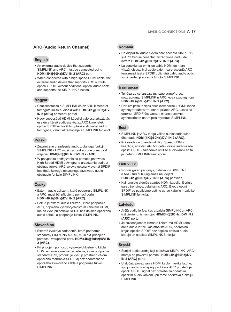 LG 84UB980V User Manual | Page 17 / 332