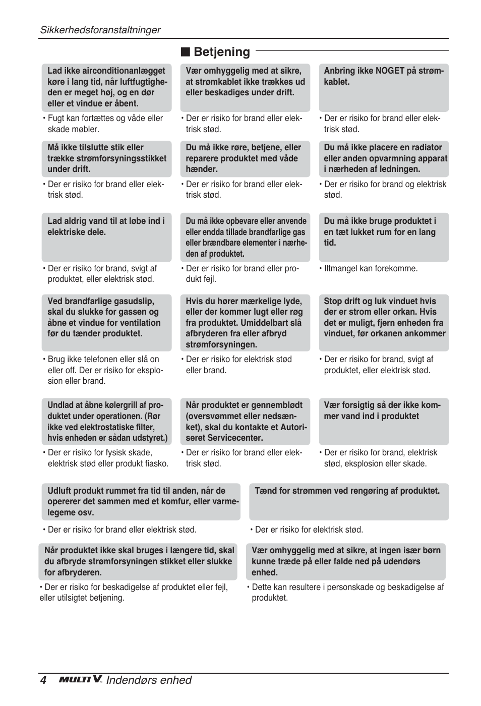 N betjening, 4indendørs enhed | LG ARNU48GTMC2 User Manual | Page 220 / 229