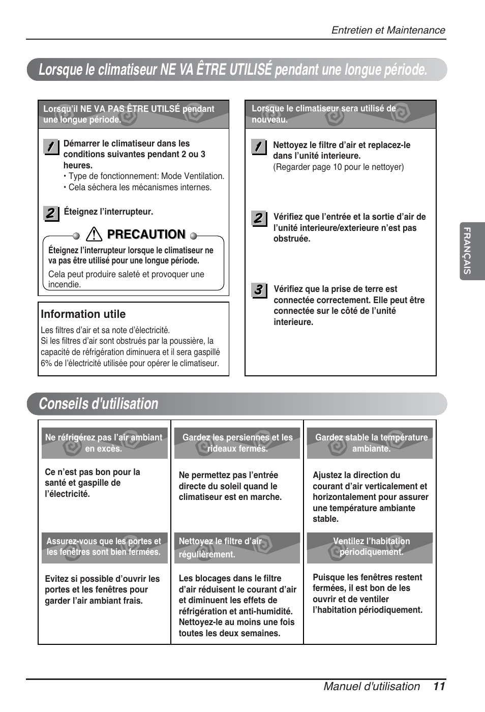 Precaution | LG ARNU48GTMC2 User Manual | Page 47 / 229