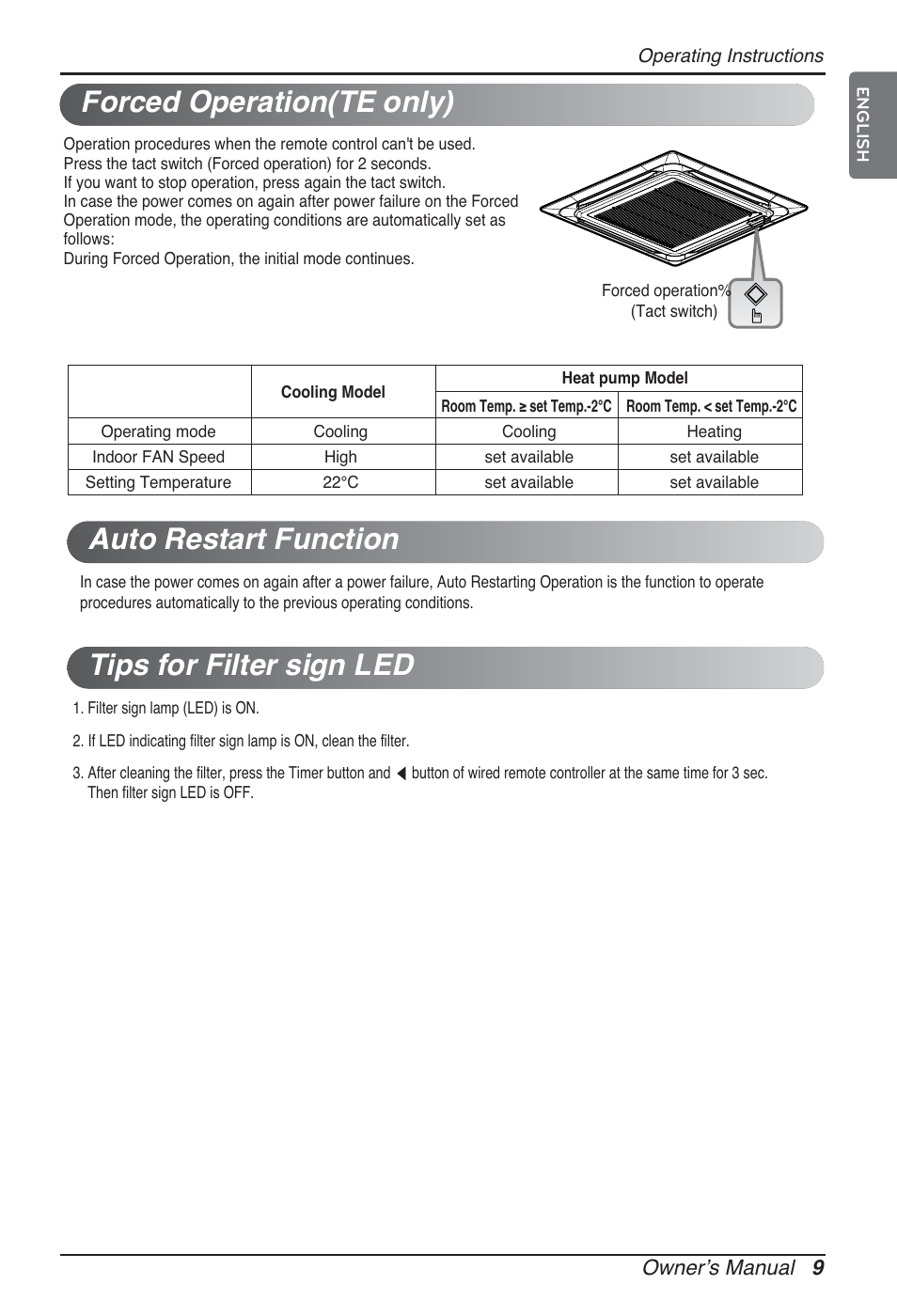 LG ARNU48GTMC2 User Manual | Page 9 / 229