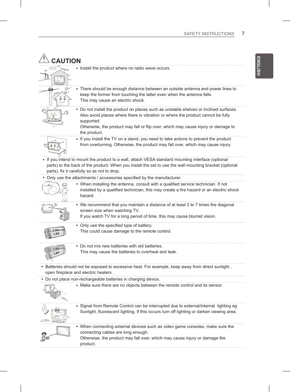 Caution | LG 50PH660S User Manual | Page 14 / 475