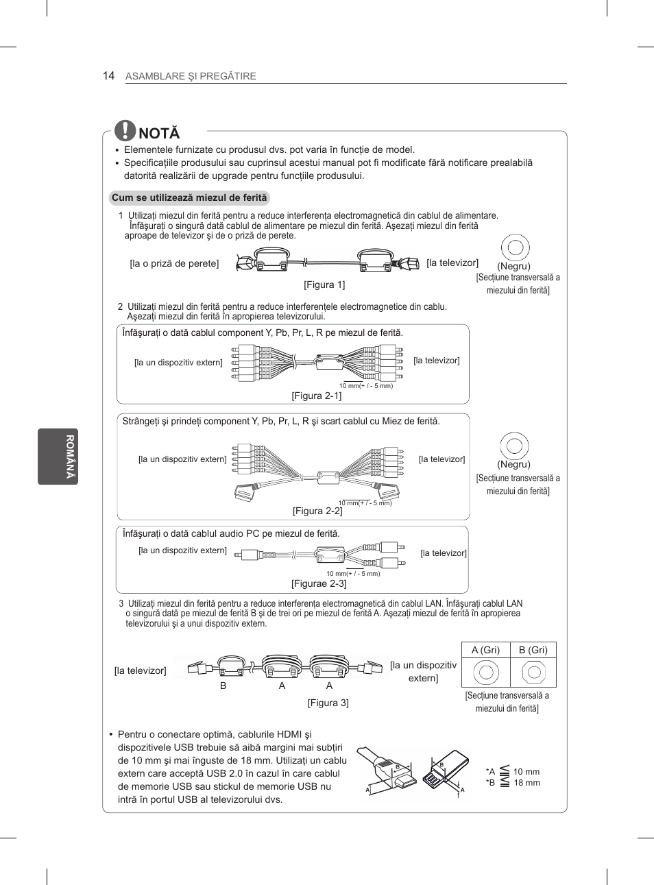 Notă | LG 50PH660S User Manual | Page 151 / 475