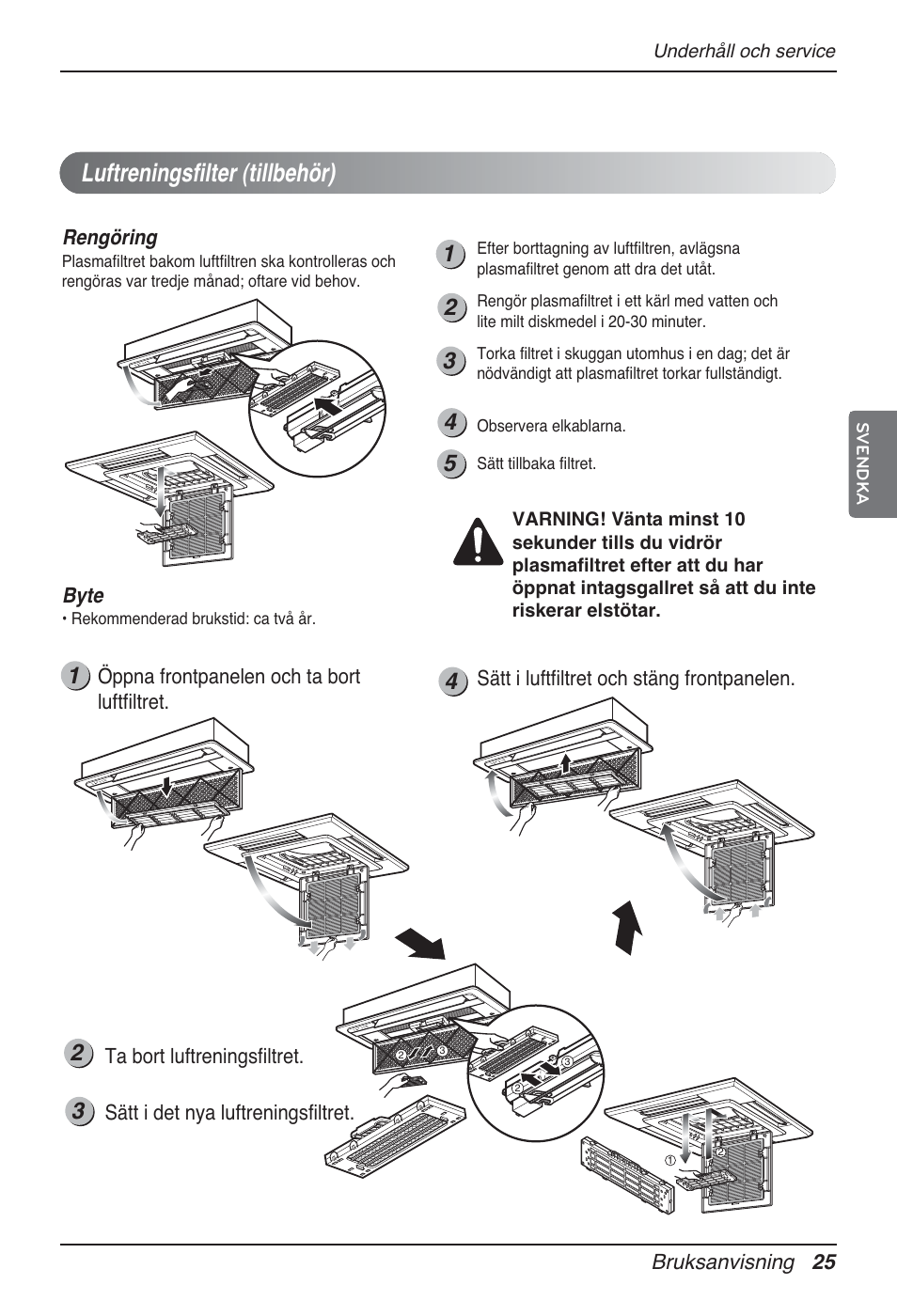 Luftreningsfilter (tillbehör) | LG MT12AH User Manual | Page 393 / 480