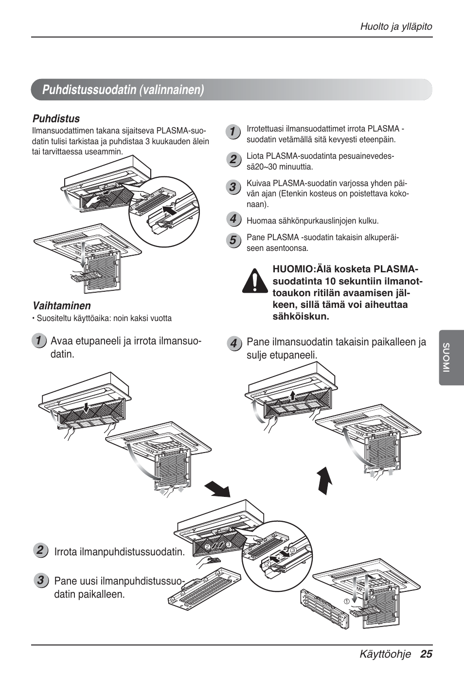 Puhdistussuodatin (valinnainen) | LG MT12AH User Manual | Page 449 / 480