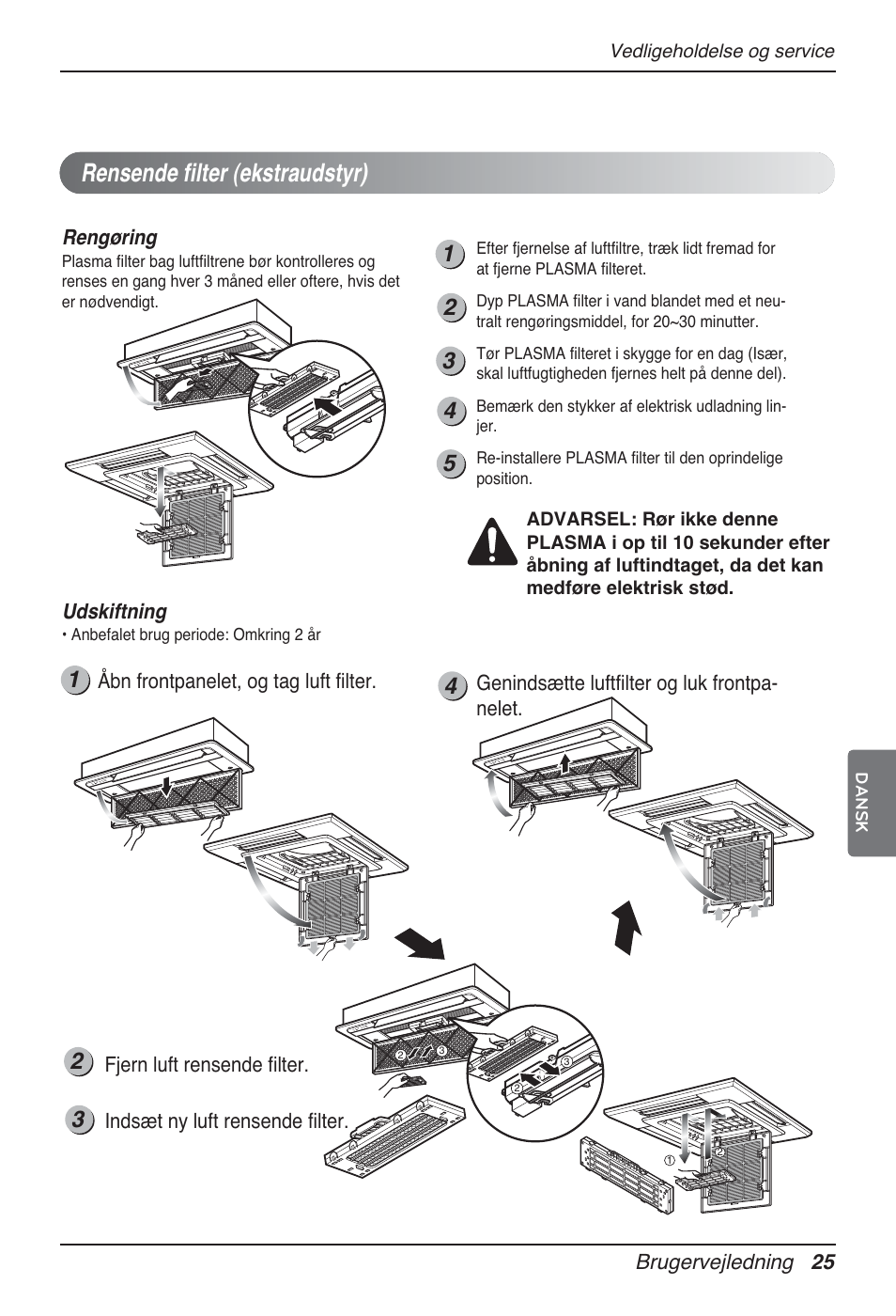 Rensende filter (ekstraudstyr) | LG MT12AH User Manual | Page 477 / 480