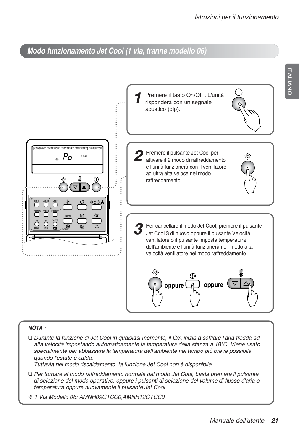 Oppure, Italiano | LG MT12AH User Manual | Page 49 / 480