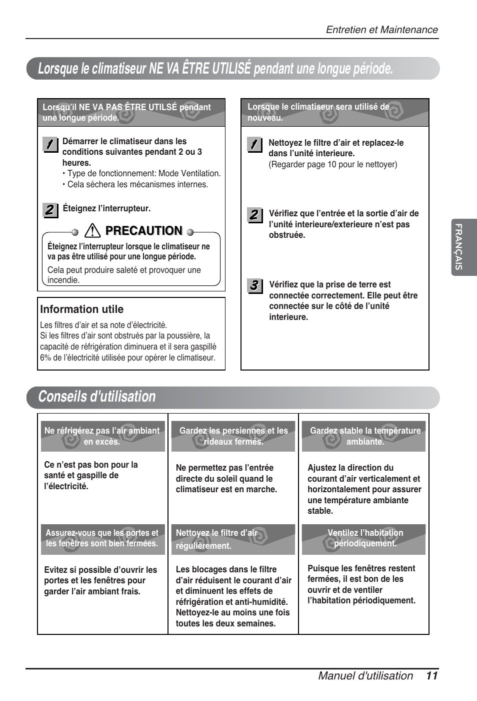 Precaution | LG ARNU09GSEL2 User Manual | Page 47 / 205