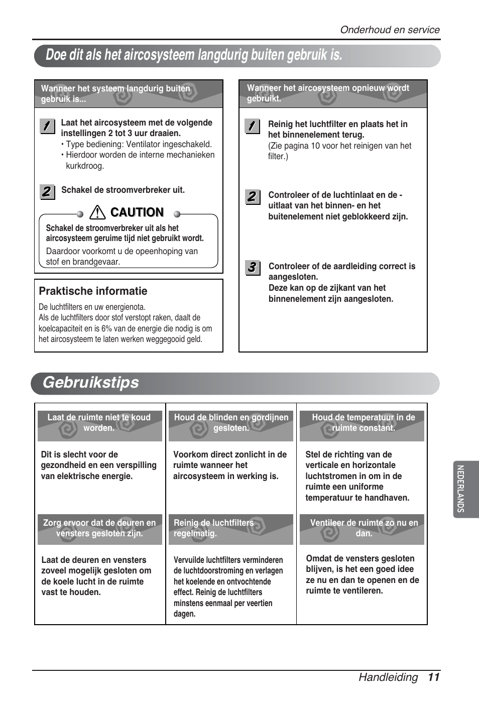 Caution | LG ARNU09GSEL2 User Manual | Page 95 / 205