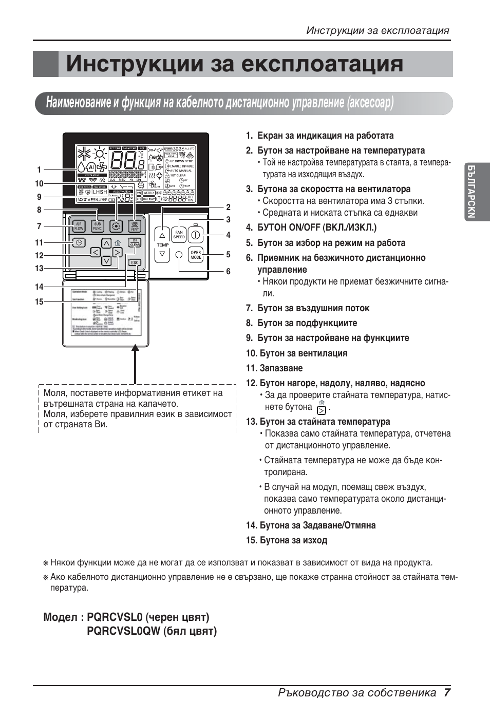 Инструкции за експлоатация | LG ARNU12GCEA2 User Manual | Page 151 / 205