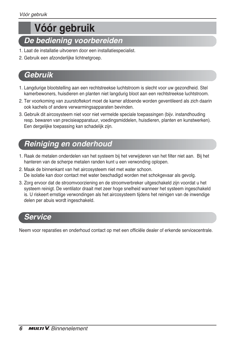 Vóór gebruik | LG ARNU12GCEA2 User Manual | Page 90 / 205