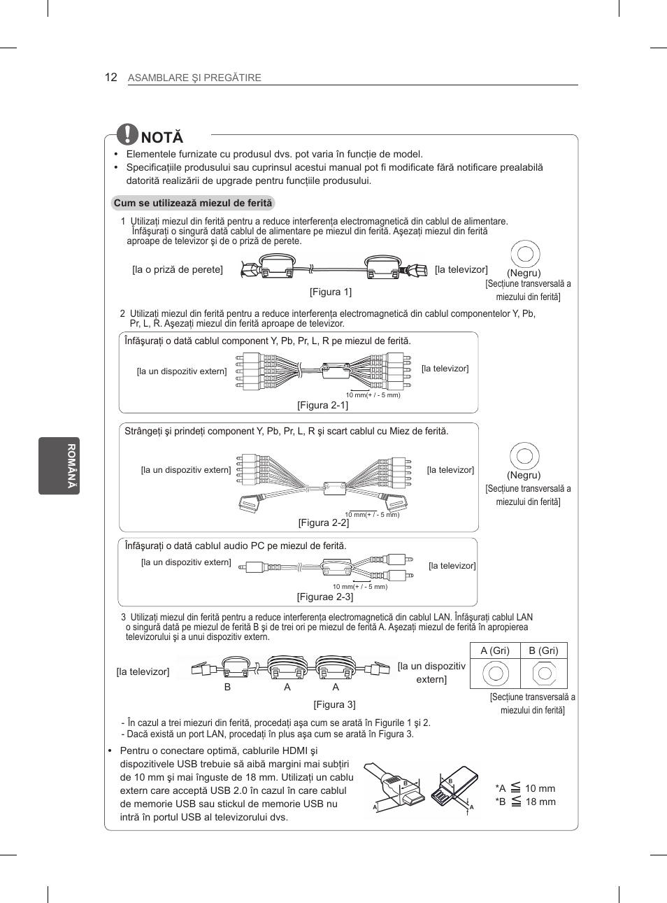 Notă | LG 50PN6500 User Manual | Page 119 / 371