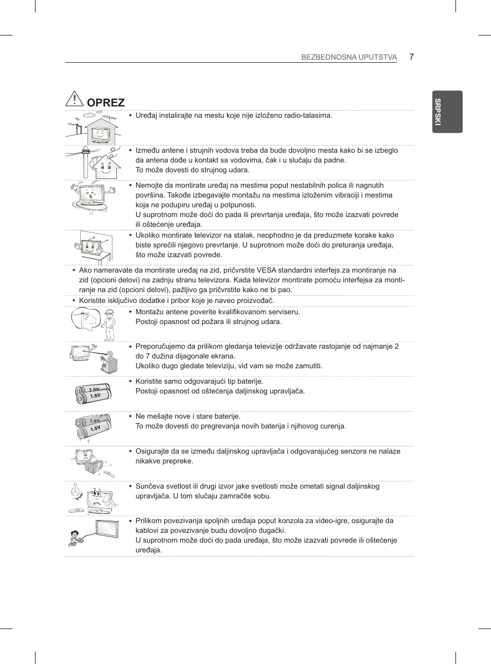 Oprez | LG 50PN6500 User Manual | Page 214 / 371