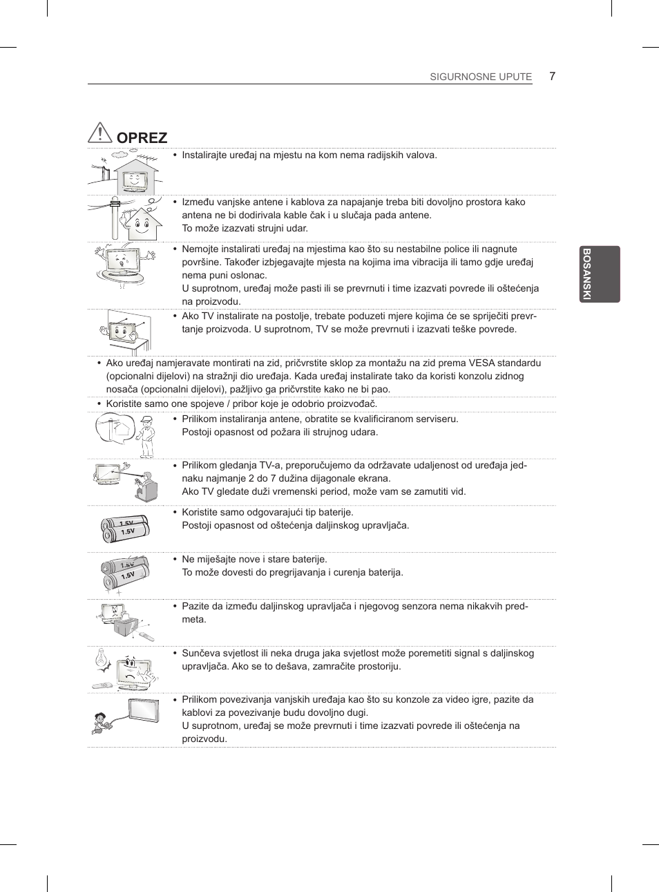 Oprez | LG 50PN6500 User Manual | Page 254 / 371