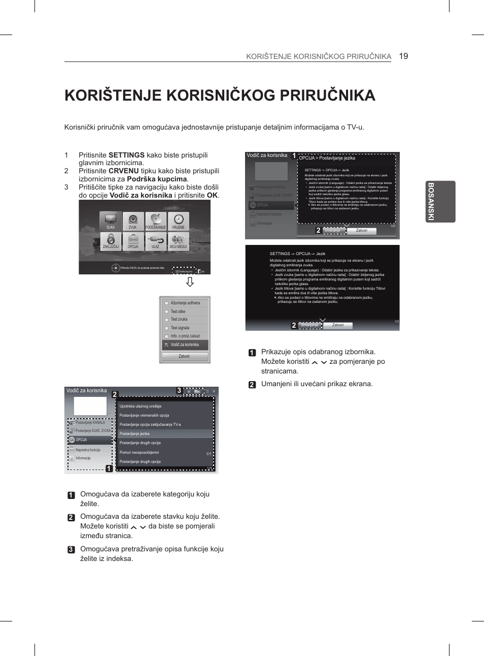 Korištenje korisničkog priručnika, Bos bosanski korištenje korisničkog priručnika | LG 50PN6500 User Manual | Page 266 / 371